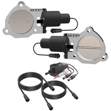 Load image into Gallery viewer, QTP 3.5in Bolt-On QTEC Dual Electric Cutout Valves - Pair Exhaust Cutouts QTP
