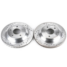 Load image into Gallery viewer, Power Stop 88-95 Chevrolet Corvette Front Evolution Drilled &amp; Slotted Rotors - Pair Brake Rotors - Slot &amp; Drilled PowerStop
