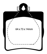 Load image into Gallery viewer, EBC 03-08 Chrysler Crossfire 3.2 Yellowstuff Rear Brake Pads Brake Pads - Performance EBC   

