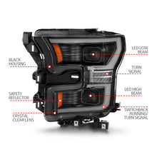 Load image into Gallery viewer, ANZO 15-17 Ford F-150 LED Projector Headlights - w/ Light Bar Switchback Black Housing Headlights ANZO
