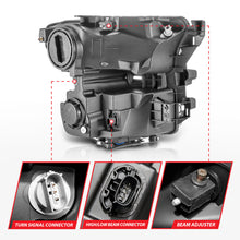 Load image into Gallery viewer, ANZO 15-17 Ford F-150 LED Projector Headlights - w/ Light Bar Switchback Black Housing Headlights ANZO

