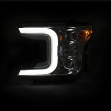 Load image into Gallery viewer, ANZO 18-19 Ford F-150 Projector Headlights w/Plank Style Switchback Chrome w/Amber Headlights ANZO
