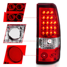 Load image into Gallery viewer, ANZO 2003-2006 Chevrolet Silverado 1500 LED Taillights Red/Clear Tail Lights ANZO
