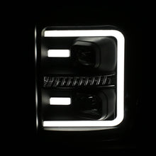 Load image into Gallery viewer, ANZO 2011-2016 Ford F250 Projector Headlights w/ Plank Style Switchback Black w/ Amber Headlights ANZO
