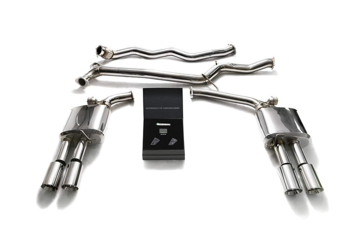 Armytrix Stainless Steel Valvetronic Catback Exhaust System | 2009-2016 B8/B8.5 Audi A5/A4 Quattro Exhaust Armytrix Chrome  