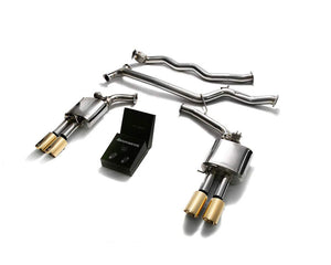 Armytrix Stainless Steel Valvetronic Catback Exhaust System | 2009-2016 B8/B8.5 Audi A5/A4 Quattro Exhaust Armytrix Gold  