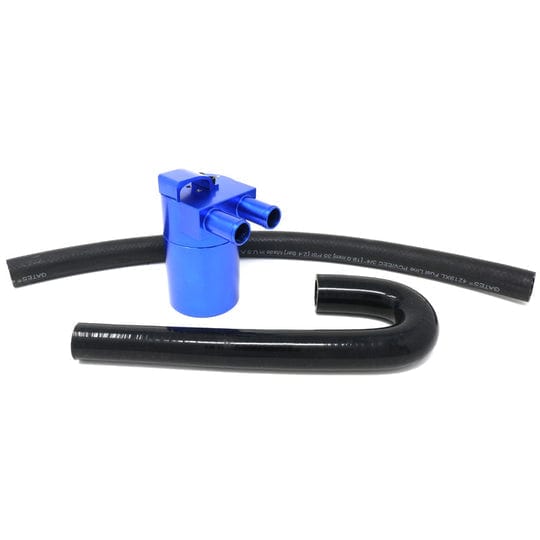 Phoenix Racing Turbo Double Baffle Oil Catch Can - BMW / N54 / 135i / 335i / 1M Engine > Intake ### Engine > Emissions ### Engine > Catch Can ### Engine > Vacuum System Burger Motorsports Blue  