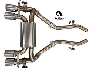 G80 M3 AND G82 M4 VALVED REAR AXLE-BACK EXHAUST Exhaust ACTIVE AUTOWERKE Matte Black  
