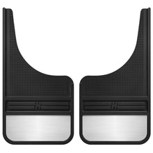 Load image into Gallery viewer, Husky Liners HSL55001 Husky Liners Universal 12in Wide Black Rubber Front Mud Flaps w/ Weight
