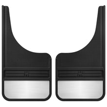 Load image into Gallery viewer, Husky Liners HSL55001 Husky Liners Universal 12in Wide Black Rubber Front Mud Flaps w/ Weight
