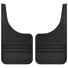 Load image into Gallery viewer, Husky Liners HSL55000 Husky Liners Universal 12in Wide Black Rubber Front Mud Flaps w/o Weight
