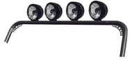 TrailFX J017T Windshield Frame Mount Mounts 4 Lights Textured Black Steel Without Lights