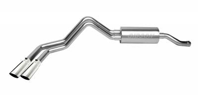 Gibson 99-05 Chevrolet Silverado 1500 Base 4.3L 2.5in Cat-Back Dual Sport Exhaust - Aluminized Exhaust Gibson Default Title  