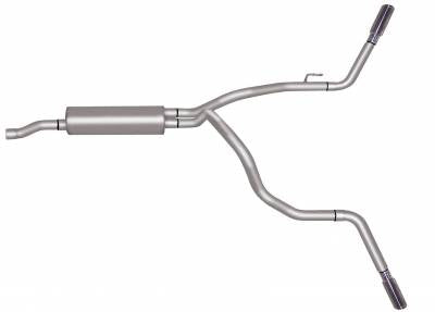 Gibson 11-18 Ram 1500 Big Horn 5.7L 2.25in Cat-Back Dual Extreme Exhaust - Aluminized Exhaust Gibson Default Title  