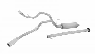 Gibson 15-19 Ford F-150 Lariat 2.7L 3in/2.5in Cat-Back Dual Extreme Exhaust - Aluminized Exhaust Gibson Default Title  