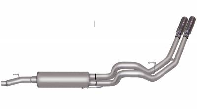 Gibson 09-10 Ford F-150 XLT 4.6L 2.5in Cat-Back Dual Sport Exhaust - Aluminized Exhaust Gibson Default Title  