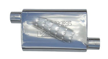 Load image into Gallery viewer, Pypes Performance Exhaust MVV10 Violator Series Muffler 14 in 2.5 in Offset/Offset Hardware Not Incl Natural 409 Stainless Steel Pypes Exhaust Exhaust Muffler Pypes Performance Exhaust   
