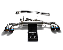Load image into Gallery viewer, Armytrix Stainless Steel Valvetronic Catback Exhaust 90mm System with Quad Exhaust Tips | 2009-2021 Nissan GT-R R35 Exhaust Armytrix   

