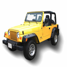 Load image into Gallery viewer, TrailFX PFFJ3001T 2 In Tire Coverage Flat Style Textured Black ABS Plastic Without LED Lights Set Default TrailFX
