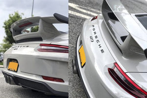 Porsche 991 GT3 / 911R Center Muffler Bypass Exhaust Exhaust Soul Performance 991.2 (2017+) 4" Straight Cut Single Wall Signature Satin