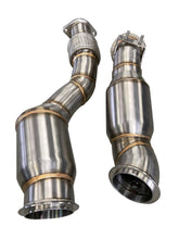Load image into Gallery viewer, Active Autowerke BMW S58 F97/F98 X3M/X4M Downpipes w GESI CAT Exhaust ACTIVE AUTOWERKE   
