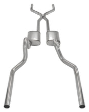 Load image into Gallery viewer, Pypes Performance Exhaust SFM44 Crossmember Back w/H-Pipe Exhaust System 71-73 Mustang Split Rear Dual Exit 2.5 in Intermediate And Tail Pipe Hardware Incl Muffler And Tip Not Incl Pypes Exhaust Exhaust System Kit Pypes Performance Exhaust Default Title  

