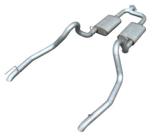 Load image into Gallery viewer, Pypes Performance Exhaust SFM50 Cat Back Exhaust System 98-04 Mustang V6 Split Rear Dual Exit 2.5 in Intermediate And Tail Pipe Hardware/Mufflers Incl Tip Not Incl Natural Finish 409 Stainless Steel Pypes Exhaust Exhaust System Kit Pypes Performance Exhaust Default Title  
