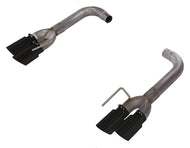 Pypes Performance Exhaust SFM88MSB Axle Back Exhaust 18-Pres Mustang GT Split Rear Quad Exit 3 in Quad 304 Stainless Steel Black Coated Tips Incl Hardware/Muffler DeletePypes Exhaust