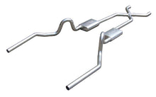 Load image into Gallery viewer, Pypes Performance Exhaust SGA10SS Crossmember Back w/X-Pipe Exhaust System 64-72 A-Body Split Rear Dual Exit 2.5 in Intermediate And Tail Pipe Hardware Incl Muffler And Tip Not Incl 304 Stainless Steel Pypes Exhaust Exhaust System Kit Pypes Performance Exhaust Default Title  
