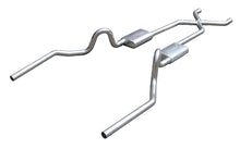Load image into Gallery viewer, Pypes Performance Exhaust SGA13SSR Crossmember Back w/X-Pipe Exhaust System 64-74 GM A Body Split Rear Dual Exit 3 in Intermediate And Tail Pipe 304 Stainless Race Pro Mufflers/Hardware Incl Tip Not Incl Pypes Exhaust Exhaust System Kit Pypes Performance Exhaust Default Title  
