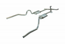 Load image into Gallery viewer, Pypes Performance Exhaust SGA16T30 Crossmember Back w/Xchange Exhaust System 70-71 GTO/68-72 442 Split Rear Dual Exit 2.5 in Intermediate And Tail Pipe w/Valance Cutouts 18 Inch Turbo Pro Mufflers/Hardware Incl Tip Not Incl Pypes Exhaust Exhaust System Kit Pypes Performance Exhaust Default Title  
