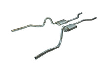 Load image into Gallery viewer, Pypes Performance Exhaust SGA29V Crossmember Back Without X-Pipe Exhaust System 70-71 GTO/68-72 442 Split Rear Dual Exit 2.5 in Intermediate/Tail Pipe Violator Muffler/Hardware Incl Tip Not Incl Natural 409 Stainless Steel Pypes Exhaust Exhaust System Kit Pypes Performance Exhaust Default Title  
