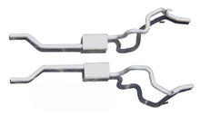 Load image into Gallery viewer, Pypes Performance Exhaust SGF31 Crossmember Back Without X-Pipe Exhaust System 70-74 F-Body Split Rear Dual Exit 2.5 in Intermediate And Tail Pipe Hardware Incl Muffler And Tip Not Incl Natural 409 Stainless Steel Pypes Exhaust Exhaust System Kit Pypes Performance Exhaust Default Title  
