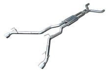 Load image into Gallery viewer, Pypes Performance Exhaust SGF50K Cat Back Exhaust System 10-14 Camaro V8 Split Rear Dual Exit 2.5 in Intermediate And Tail Pipe M80 Race Pro Muffler/Hardware/4 in Black Tips Incl Polished Finish 409 Stainless Steel Pypes Exhaust Exhaust System Kit Pypes Performance Exhaust Default Title  
