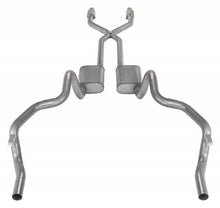 Load image into Gallery viewer, Pypes Performance Exhaust SGF911TE Crossmember Back w/X-Pipe Exhaust System 75-81 F-Body Split Rear Dual Exit 2.5 in Intermediate And Tail Pipe Turbo Pro Mufflers/Hardware Incl Catalytic Converter Incl Pypes Exhaust Exhaust System Kit Pypes Performance Exhaust   
