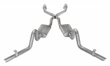 Load image into Gallery viewer, Pypes Performance Exhaust SGG910TE Crossmember Back w/X-Pipe Exhaust System 78-88 GM G-Body Split Rear Dual Exit 2.5 in Intermediate And Tail Pipe Turbo Pro Mufflers/Hardware Incl Tip Not Incl Natural 409 Stainless Steel Catalytic Converter Incl Pype Exhaust System Kit Pypes Performance Exhaust   
