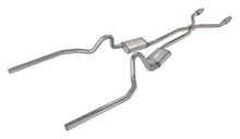 Load image into Gallery viewer, Pypes Performance Exhaust SGG942TE Crossmember Back w/H-Pipe Exhaust System 78-88 El Camino SS Split Rear Dual Exit 2.5 in Intermediate And Stainless Steel Tail Pipe Turbo Pro Muffler/Hardware Incl Tip Not Incl Catalytic Converter Incl Pypes Exhaust Exhaust System Kit Pypes Performance Exhaust   
