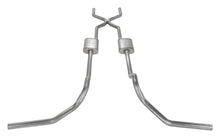 Load image into Gallery viewer, Pypes Performance Exhaust SGT78R Crossmember Back w/H-Pipe Exhaust System 67-74 GM Split Rear Dual Exit 2.5 in Intermediate And Tail Pipe Race Pro Muffler/Hdw Incl Tip Not Incl Natural Finish 409 Stainless Steel Pypes Exhaust Exhaust System Kit Pypes Performance Exhaust Default Title  
