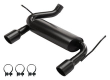 Load image into Gallery viewer, Pypes Performance Exhaust SJJ20SB 2007-2018  Jeep JK Dual Exit Axle Back Black Exhaust System 409 Stainless With Street Pro Muffler SJJ20SB Exhaust System Kit Pypes Performance Exhaust Default Title  
