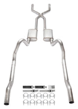 Load image into Gallery viewer, Pypes Performance Exhaust SMB13S 1966-1974 Mopar B-Body 3 Inch Crossmember Back Exhaust System With X-Pipe 409 Stainless With Street Pro Mufflers SMB13S Exhaust System Kit Pypes Performance Exhaust   
