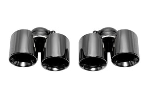 Porsche 991.1 Carrera Base (without PSE) Bolt On Exhaust Tips Exhaust Soul Performance Black Chrome  