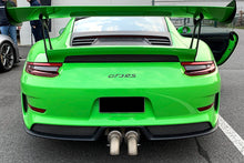 Load image into Gallery viewer, Porsche 991 GT3 / GT3 RS Bolt-On Resonated Turn Down Exhaust Tips Exhaust Soul Performance   

