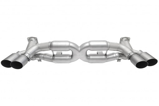 Porsche 991 Turbo Competition X-Pipe Exhaust System Exhaust Soul Performance Signature Satin Straight Cut Single Wall  