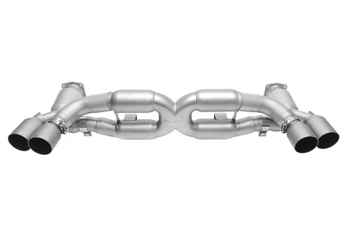 Porsche 991 Turbo Sport X-Pipe Exhaust System Exhaust Soul Performance Signature Satin Striaght Cut Single Wall  