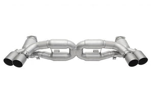 Porsche 991 Turbo Sport X-Pipe Exhaust System Exhaust Soul Performance Signature Satin Straight Cut Single Wall  