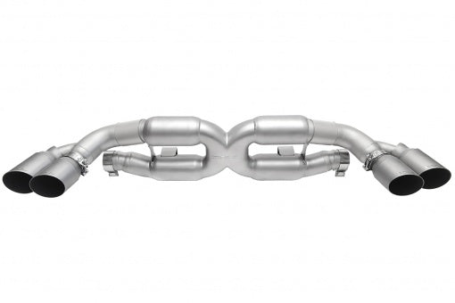 Porsche 991 Turbo X-Pipe Exhaust Exhaust Soul Performance Signature Satin Straight Cut Single Wall  