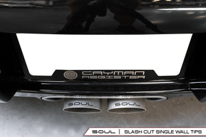 Porsche 718 Boxster / Cayman Bolt-On X-Pipe With Tips Exhaust Soul Performance   
