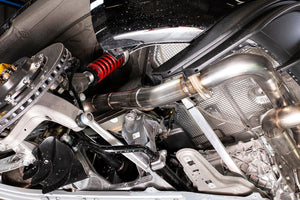 Porsche 718 GT4 Clubsport SOUL Race Exhaust System Exhaust Soul Performance Yes Dual Wall Straight Cut Jet-Hot Matte Black