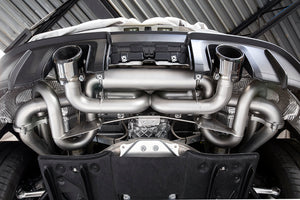 Porsche 718 GT4 / Spyder / GTS Cayman Valved Exhaust System Exhaust Soul Performance Duel Wall Slash Cut Polished No
