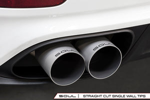 Porsche 991 Turbo Bolt On Exhaust Tips Exhaust Soul Performance   